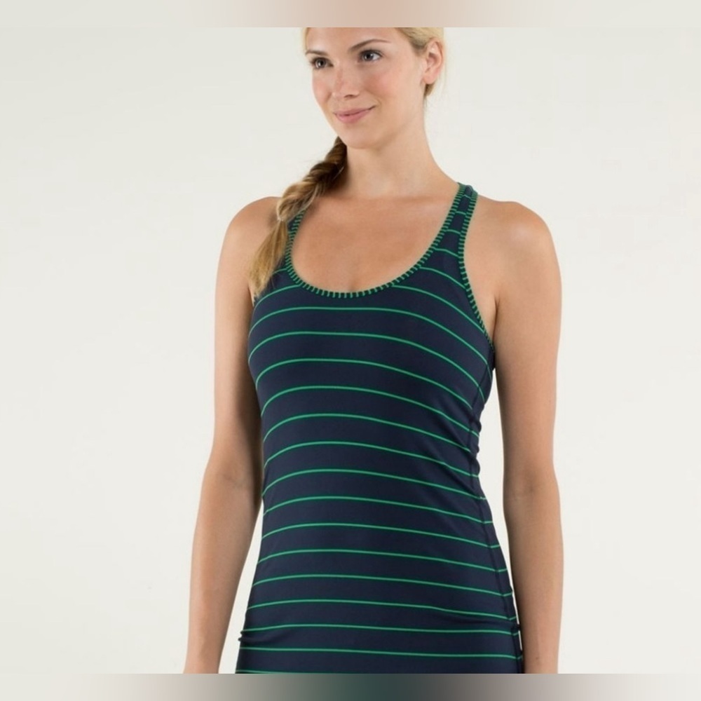 Lululemon - Cool Racerback striped tank US2